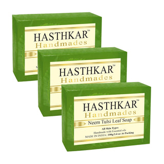 Hasthkar Handmades Glycerine Natural Neem tulsi leaf Soap 100Gm