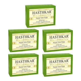 Hasthkar Handmades Glycerine Natural Neem tulsi Soap 125Gm