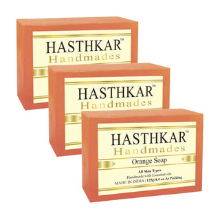 Hasthkar Handmades Glycerine Natural Orange Soap 125Gm