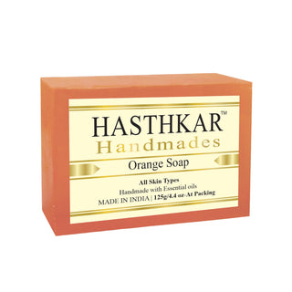 Hasthkar Handmades Glycerine Natural Orange Soap 125Gm