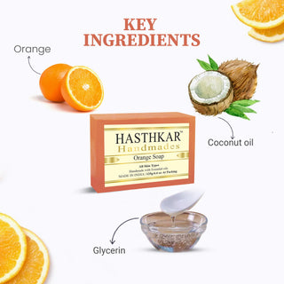 Hasthkar Handmades Glycerine Natural Orange Soap 125Gm