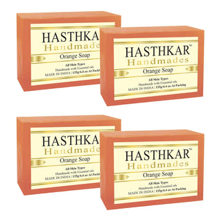 Hasthkar Handmades Glycerine Natural Orange Soap 125Gm