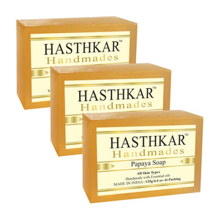 Hasthkar Handmades Glycerine Natural Papaya Soap 125Gm