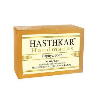 Hasthkar Handmades Glycerine Natural Papaya Soap 125Gm