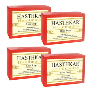 Hasthkar Handmades Glycerine Natural Rose Soap 125Gm