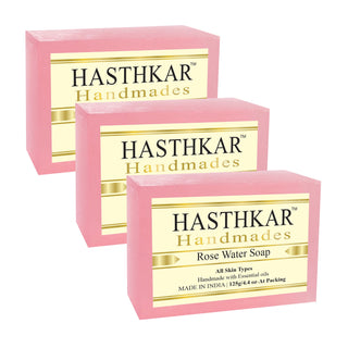 Hasthkar Handmades Glycerine Natural Rose water Soap 125Gm