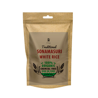 Adya Organics Unpolished Sonamasuri Rice 1kg