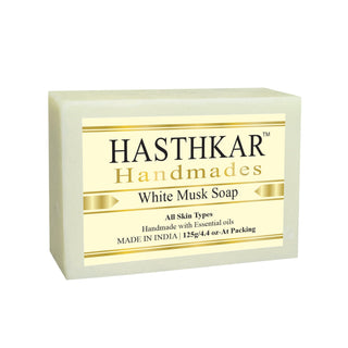 Hasthkar Handmades Glycerine Natural White musk Soap 125Gm