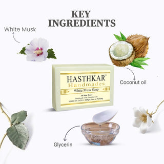 Hasthkar Handmades Glycerine Natural White musk Soap 125Gm