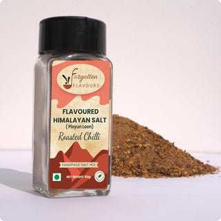 Forgotten Flavours Himalayan Flavoured Salts (Pahadi Namak) Seasoning | Roasted Chilli Salt 80g